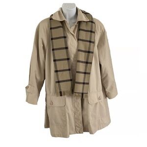 London Fog Limited Edition Trench Coat with Removable Plaid Lining